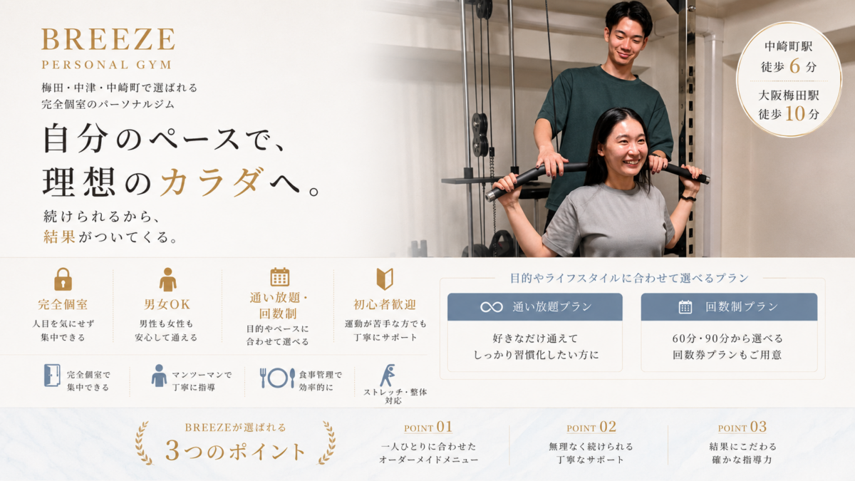 パーソナルジムBREEZE 梅田店